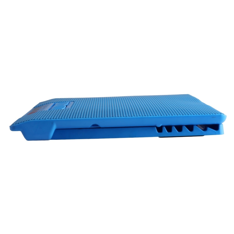 NUOXI M8 Six Fans Touch Ultra Silent CPU Notebook Computer Cooling Base USB Cooler Pad with 2 x USB Ports(Blue)
