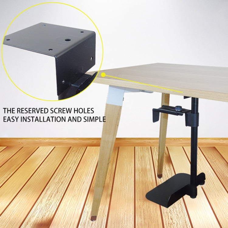 Universal PC Case Holder CPU Stand Hanging Adjustable Computer Mainframe Host Bracket, 100-430mm Height Adjustable, 135-230mm Width Adjustable