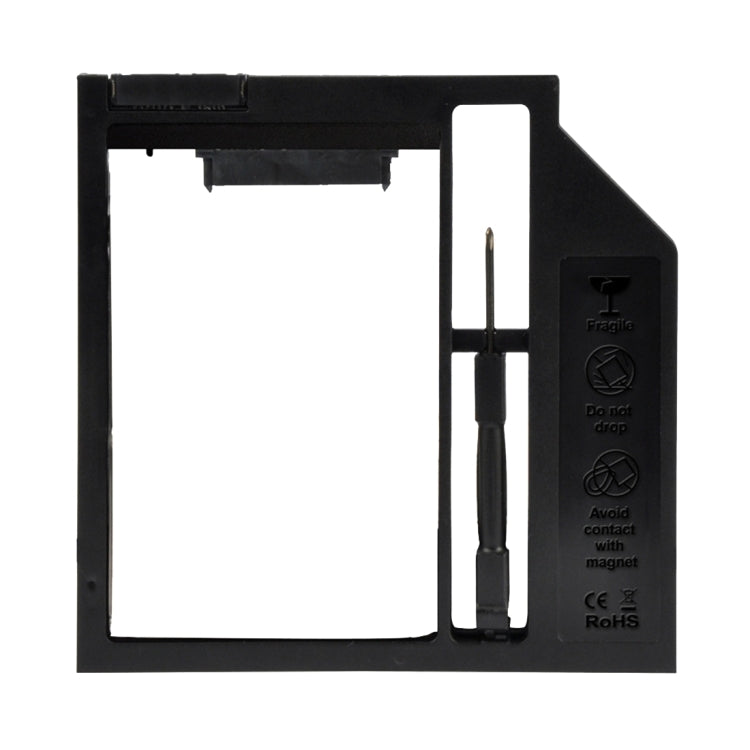 Universal 9 / 9.5mm SATA3 Hard Disk Drive HDD Caddy Adapter Bay Bracket for Notebook(Black)