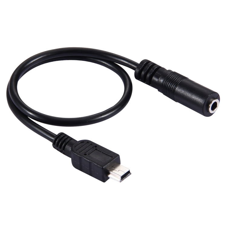 Mini USB to 3.5mm Audio Conversion Line Earphone Adapter Cable, For Motorola V3 / L6 Mobile Phones(Black)
