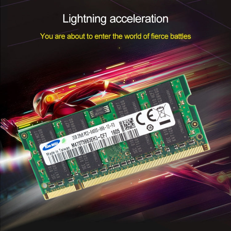 Kim MiDi 1.8V DDR2 800MHz 2GB Memory RAM Module for Laptops