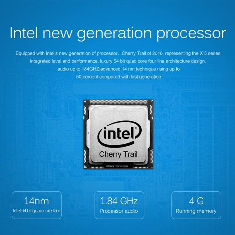 Cenovo Mini PC / TV Box King Kong with 720P Voice Camera, Support Windows 10 OS, Intel Cherry Trail Z8300 Quad Core 1.84GHz, RAM: 4GB, ROM: 64GB, Built in Dual Band WiFi, Bluetooth 4.0(Black)