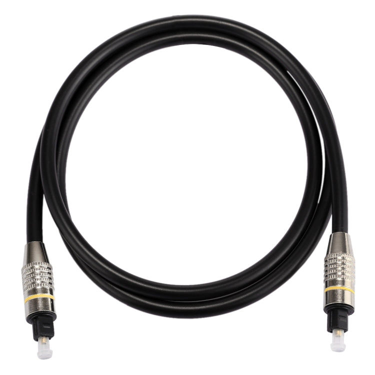 1m OD6.0mm Nickel Plated Metal Head Toslink Male to Male Digital Optical Audio Cable