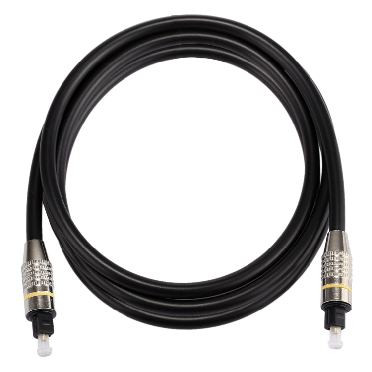 1.5m OD6.0mm Nickel Plated Metal Head Toslink Male to Male Digital Optical Audio Cable