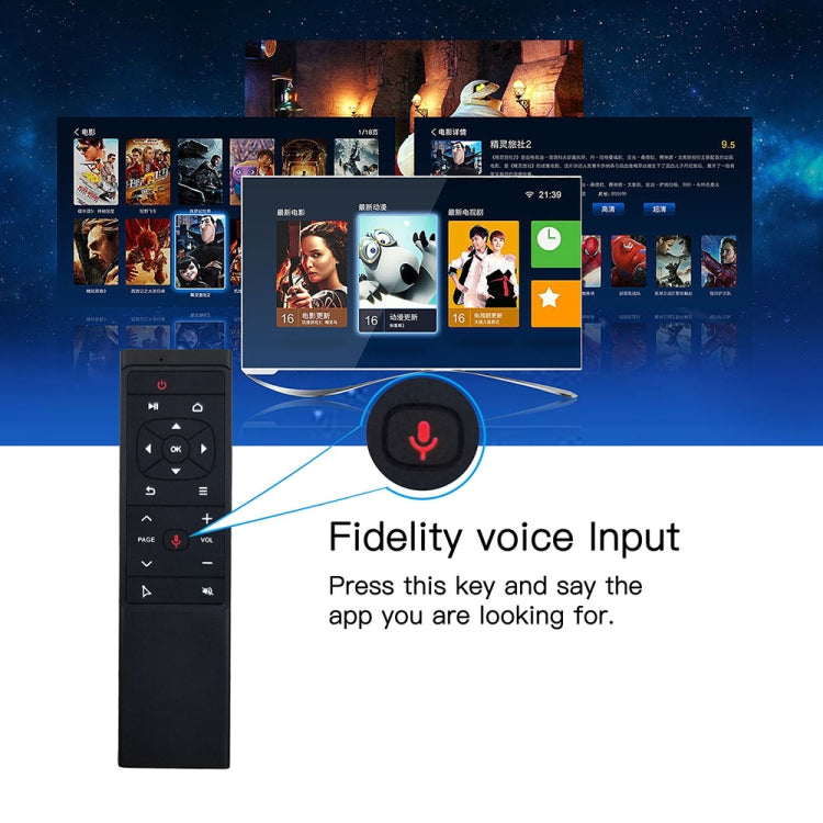 MT12 2.4G Air Mouse Remote Control with Fidelity Voice Input & IR Learning & 6-axis Gyroscope for PC & Android TV Box & Laptop & Projector