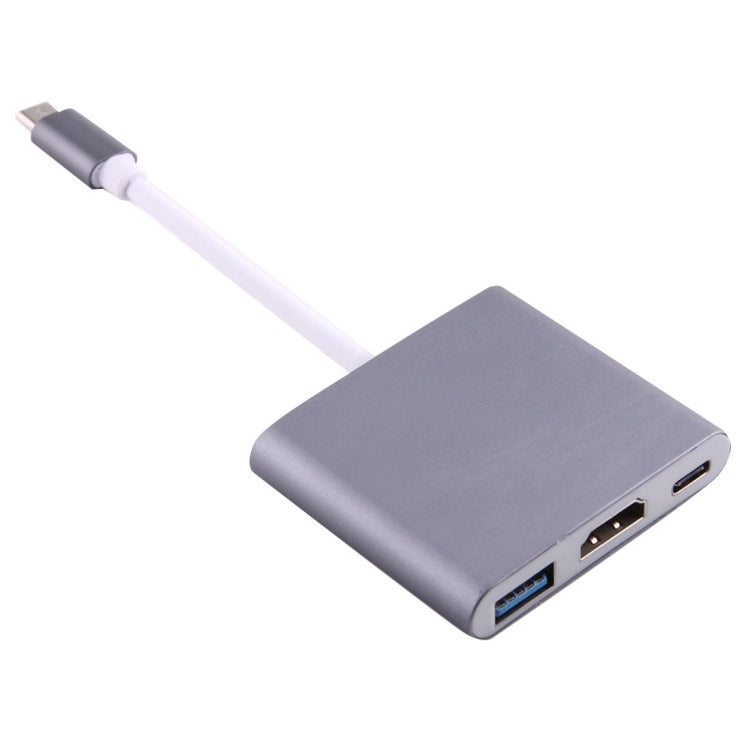 USB-C / Type-C 3.1 Male to USB-C / Type-C 3.1 Female & HDMI Female & USB 3.0 Female Adapter