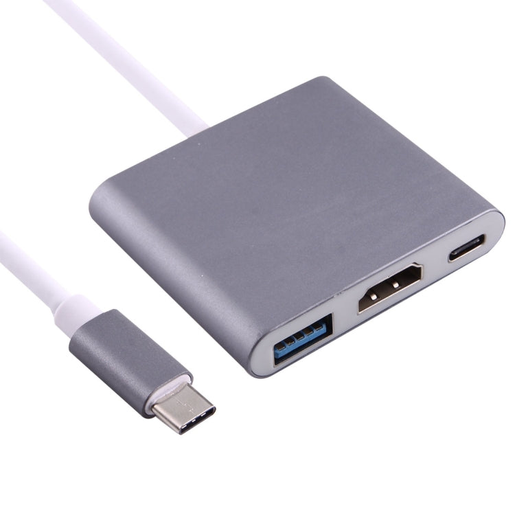 USB-C / Type-C 3.1 Male to USB-C / Type-C 3.1 Female & HDMI Female & USB 3.0 Female Adapter
