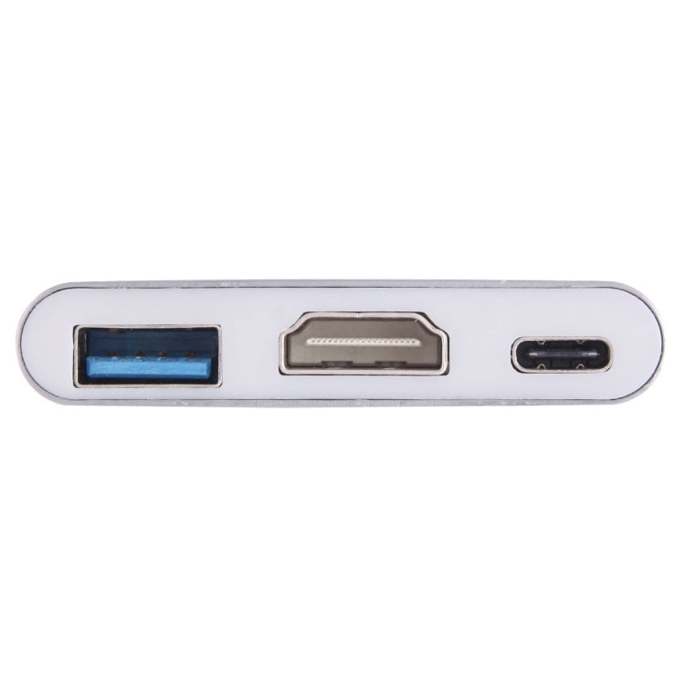 USB-C / Type-C 3.1 Male to USB-C / Type-C 3.1 Female & HDMI Female & USB 3.0 Female Adapter