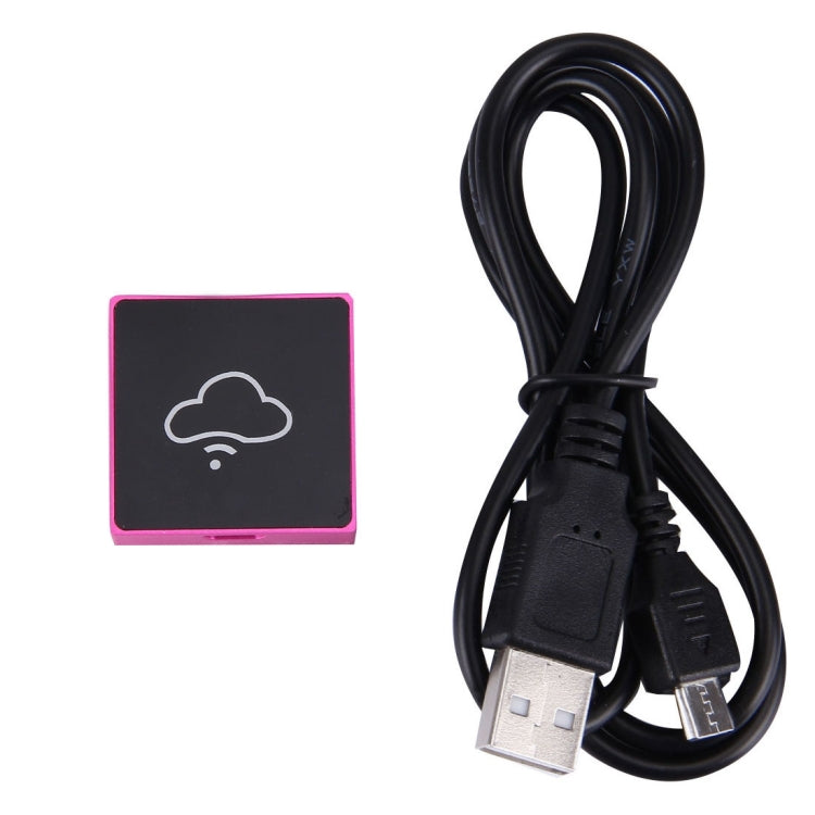 BOX ONE Mini WiFi Wireless Storage Box Hard Drive Disk USB Driver Card Reader for Mobile Phones & Tablets, Compatible with Android 3.0 or Above and IOS 5.1.1 or Above, Support Micro SD Card / TF Card up to 128GB, Size: 31 x 8 mm(Magenta)