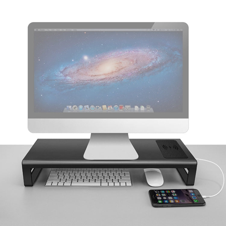 Vaydeer Desktop PC Wireless Charging Display Heightening Shelf Storage Rack, US Plug