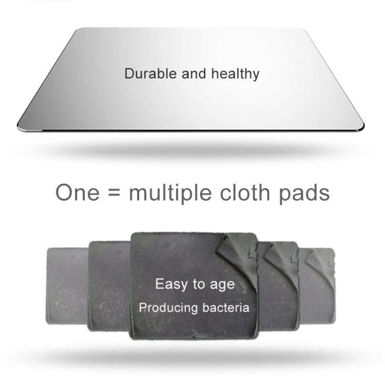 Aluminum Alloy Double-sided Non-slip Mat Desk Mouse Pad, Size : L