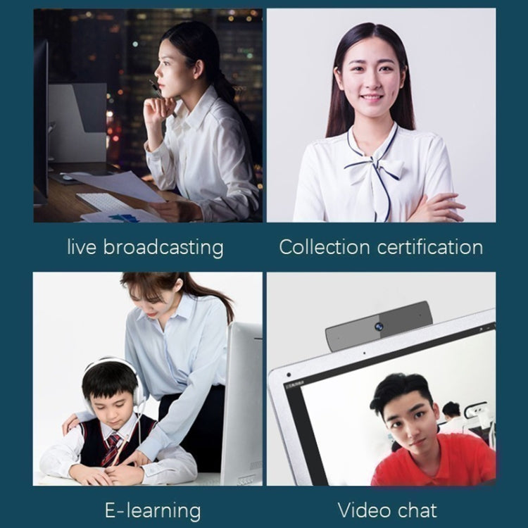 S-1 2.0MP 1080P HD USB Camera AI TV WebCam with Microphone