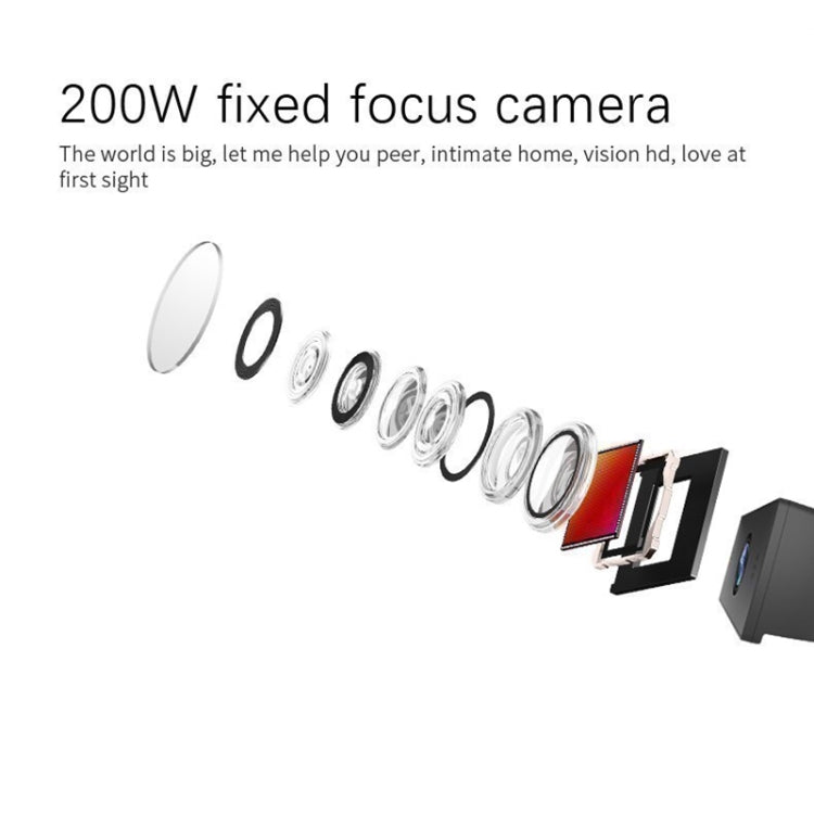 S-1 2.0MP 1080P HD USB Camera AI TV WebCam with Microphone