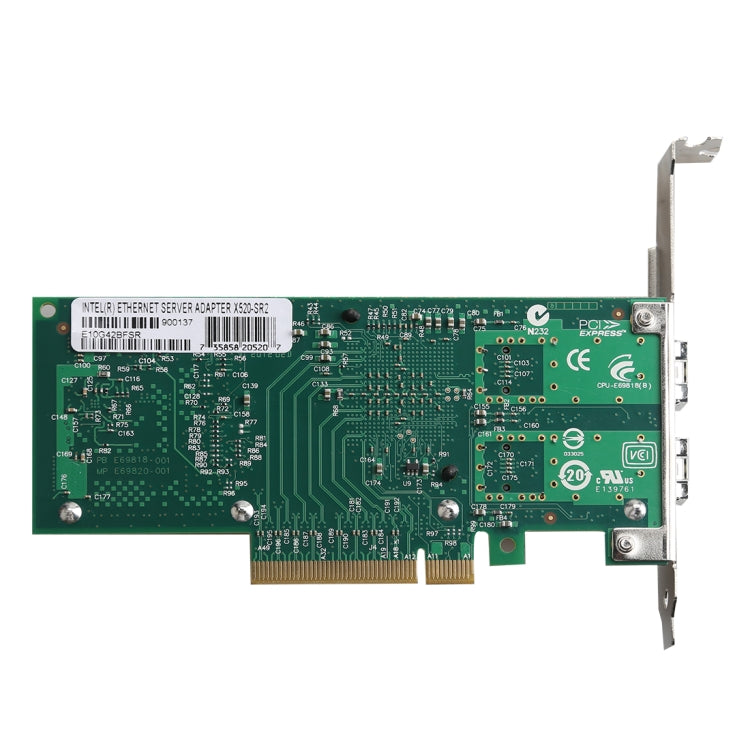 TXA037 Intel 82599 Dual SFP Port PCI Express FCoE PCIe x8 10 Gigabit Ethernet Network Optical LAN Card Adapter