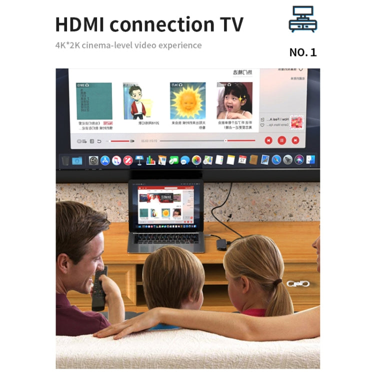 Basix T1904 4 In 1 Multi-function Type-C / USB-C HUB Expansion Dock