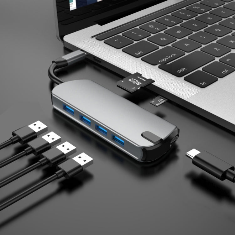 Basix T1907 7 In 1 Multi-function Type-C / USB-C HUB Expansion Dock
