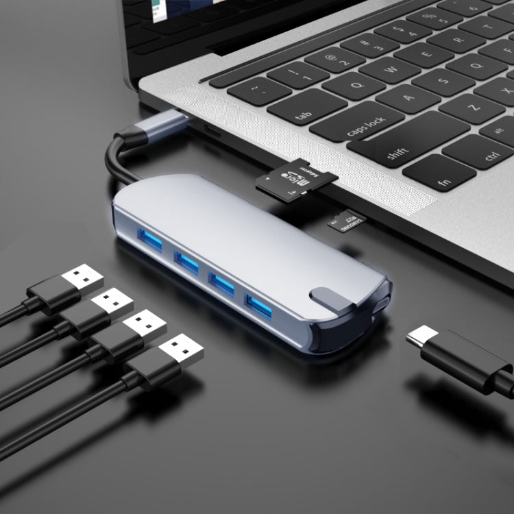 Basix T1907 7 In 1 Multi-function Type-C / USB-C HUB Expansion Dock