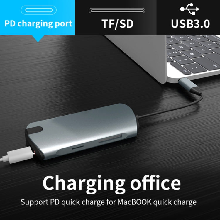 Basix T1907 7 In 1 Multi-function Type-C / USB-C HUB Expansion Dock