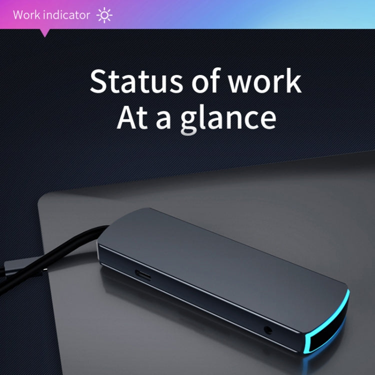 Basix Mate6 6 In 1 Multi-function Type-C / USB-C HUB Expansion Dock