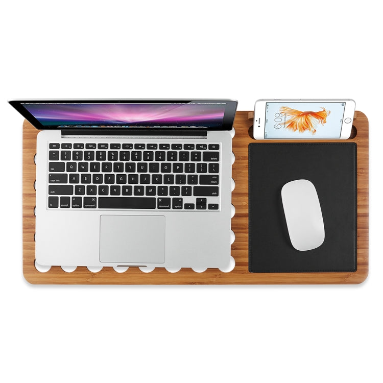Universal Laptop Bamboo Stand for 15 inch Laptops , Size: 61 x 29.5 x 1.4cm