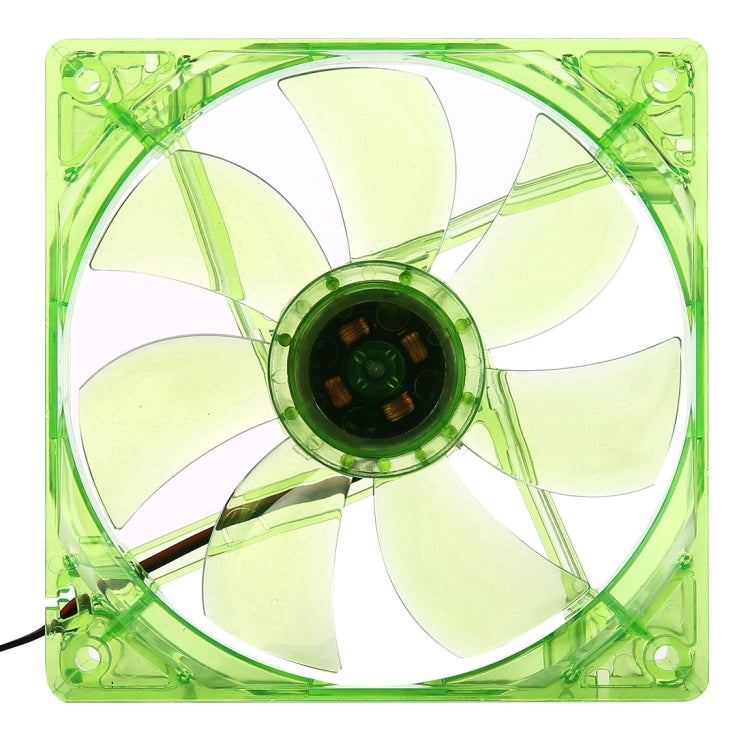 12025 4 Pin DC 12V 0.30A Computer Case Cooler Cooling Fan with LED Light, Size: 120x120x25mm