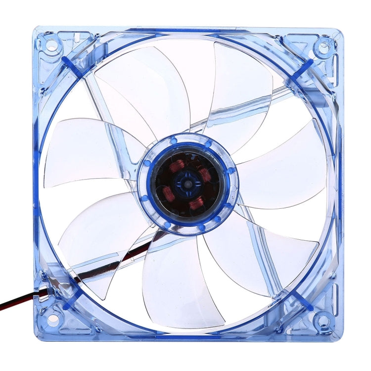 12025 4 Pin DC 12V 0.30A Computer Case Cooler Cooling Fan with LED Light, Size: 120x120x25mm