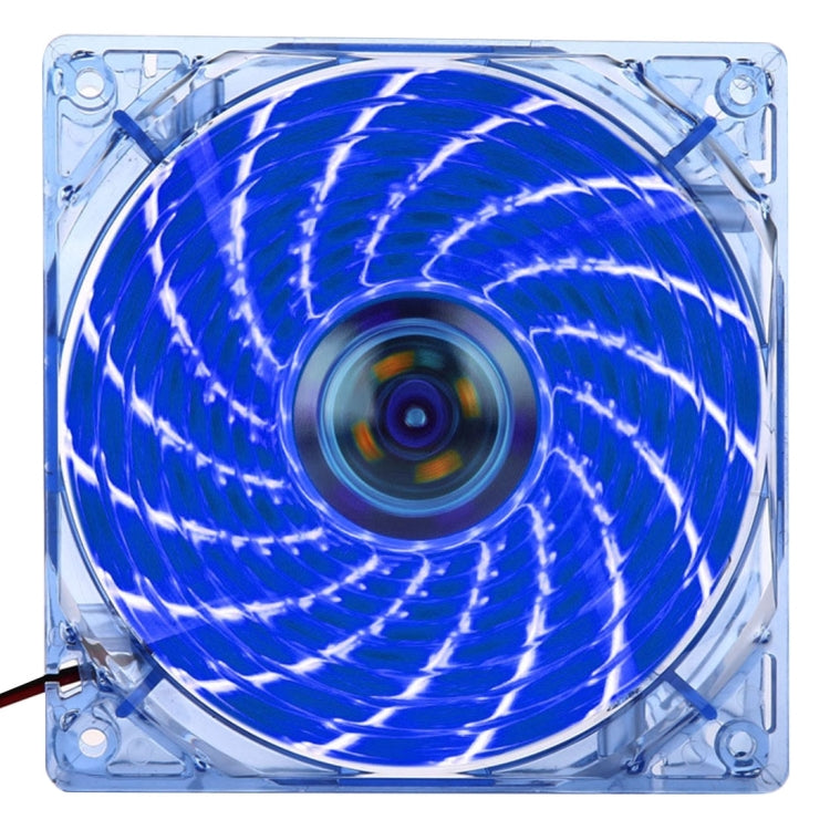 12025 4 Pin DC 12V 0.30A Computer Case Cooler Cooling Fan with LED Light, Size: 120x120x25mm