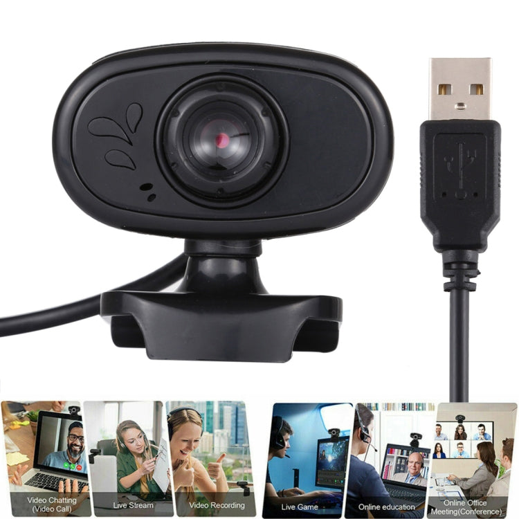 MSK-03 720P USB Camera WebCam with Microphone (Black)