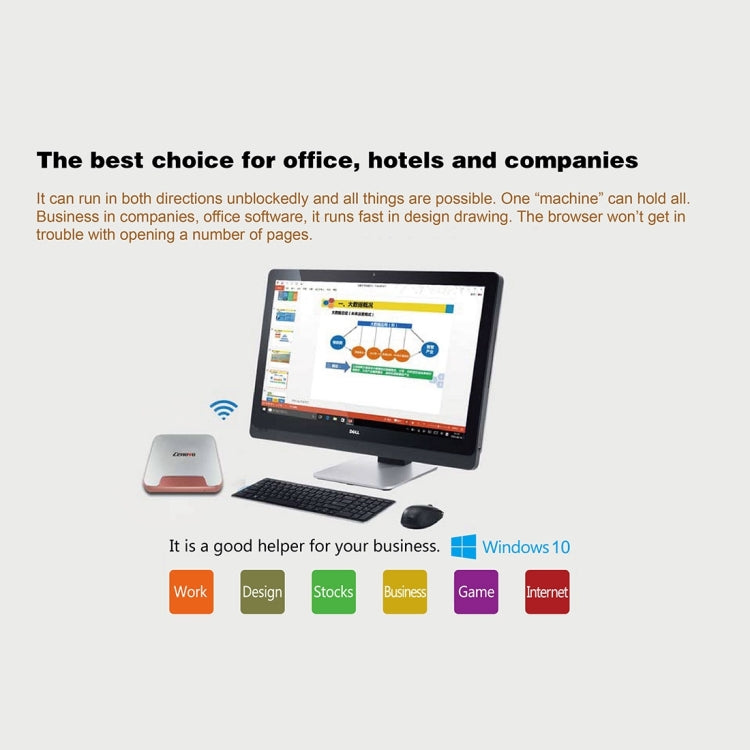 Cenovo MINIPC2 TV Box Windows 10 Mini PC, Intel Cherry Trail Z8300 Quad Core 1.84GHz, RAM: 4GB, ROM: 64GB, Support WiFi / HDMI / Bluetooth / USB(Black)