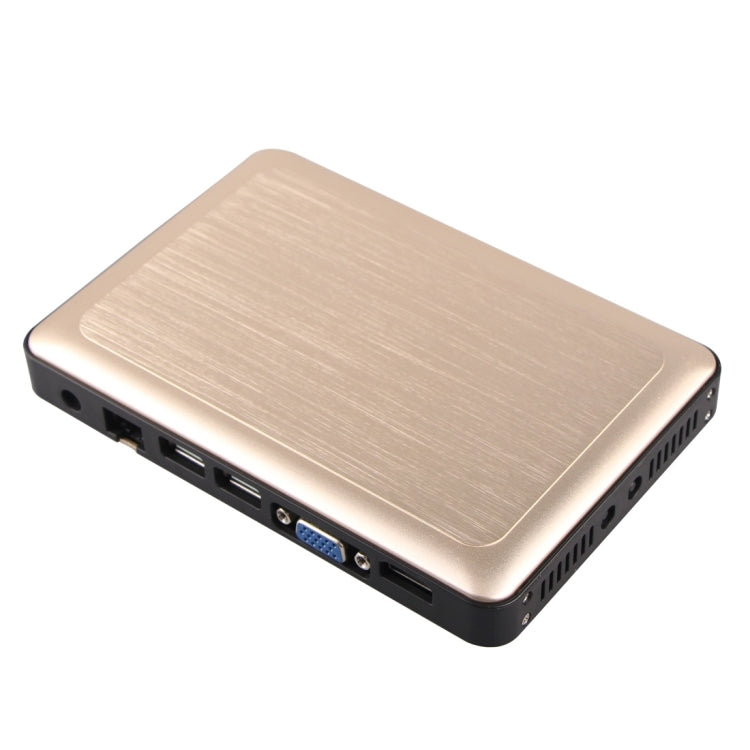 X6 Thin Client Mini PC with Holder, Cortex-A9 Octa-core up to 1.2GHz, 1GB RAM, 8GB ROM, Embedded Linux Kernel, Support Online Video Play up to 1080P HD(Gold)