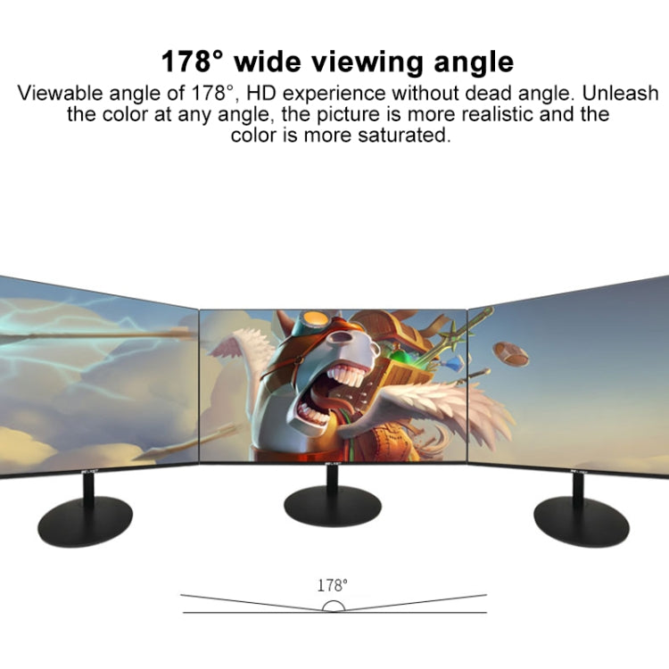 24 inch 75Hz HD 1080P Ultra-thin Flat Panel Screen MVA LCD Display Gaming Monitor without Frame