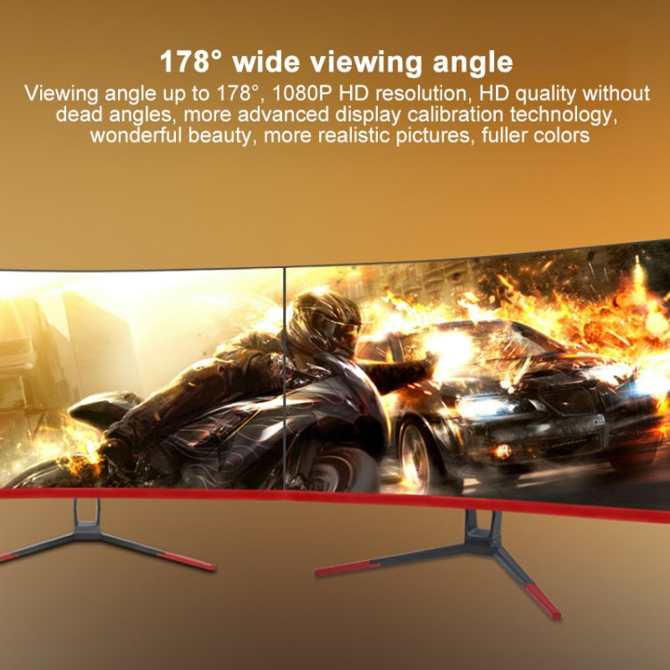 27 inch 75Hz HD 1080P Curved Screen MVA LCD Display Gaming Monitor without Frame