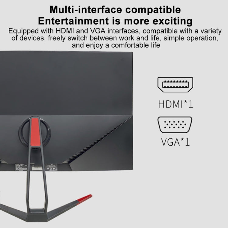 27 inch 75Hz HD 1080P Curved Screen MVA LCD Display Gaming Monitor without Frame