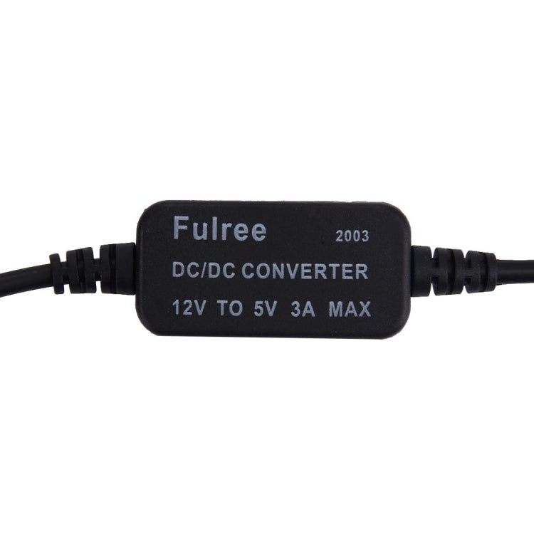 Car Motorcycle Single USB Car Charger DC 12V To 5V 3A Power Adapter with Cover for Car GPS Tracker DVR, Length: 2m