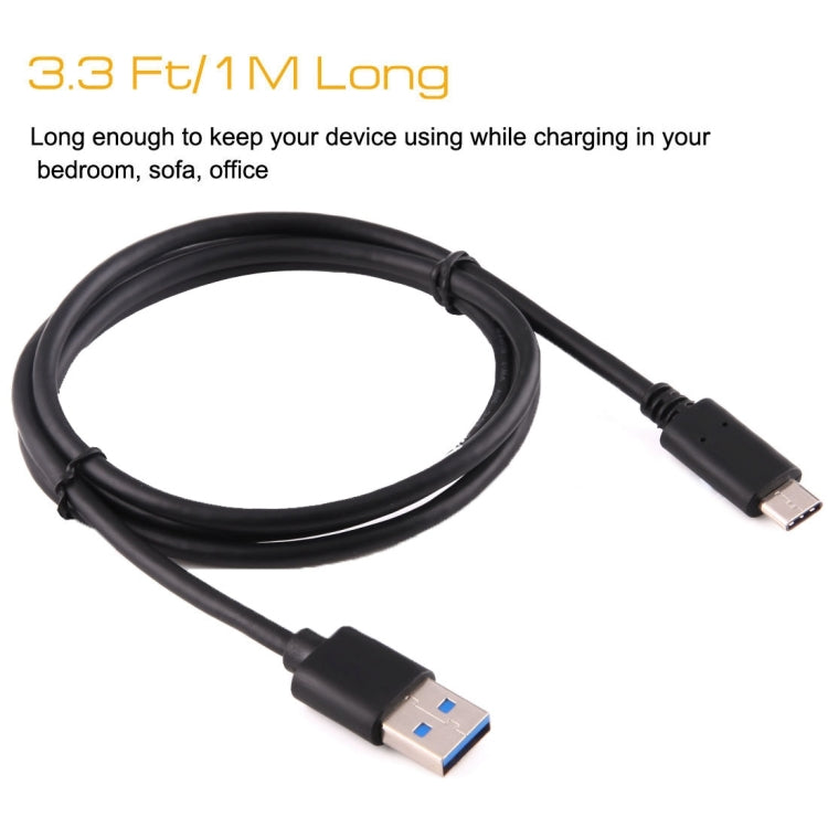 USB-C / Type-C Male To USB 3.0 A Male Adapter Data Cable,Length: 1.0m, For Notebooks & Smartphones & Tablets
