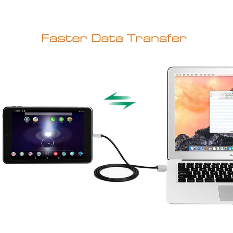 Aluminium Alloy Head USB-C / Type-C 3.1 Male To USB 3.0 A Male Adapter Data Cable,Length: 1.0m, For Notebooks & Smartphones & Tablets