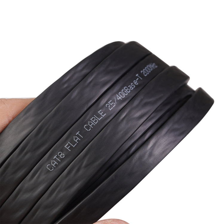 CAT8-2 Double Shielded CAT8 Flat Network LAN Cable, Length: 1m