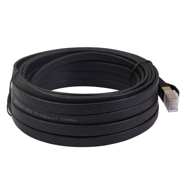CAT8-2 Double Shielded CAT8 Flat Network LAN Cable, Length: 7.6m