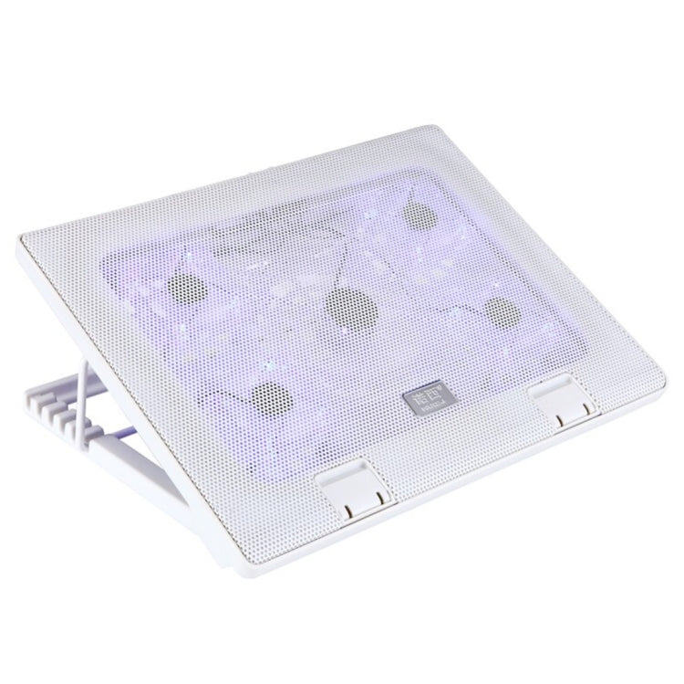 NUOXI S500 5 Fans Ultra Silent CPU Notebook Computer Cooling Base USB Cooler Pad with 2 x USB Ports & 2 Switchs