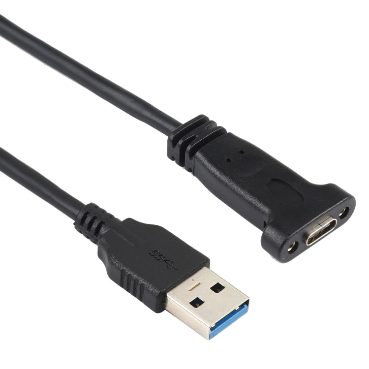 USB-C / Type-C Female to USB 3.0 Male Computer Expansion Chassis Cable with Baffle