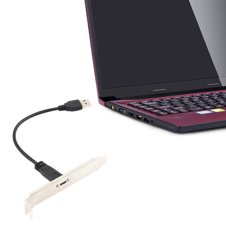 USB-C / Type-C Female to USB 3.0 Male Computer Expansion Chassis Cable with Baffle