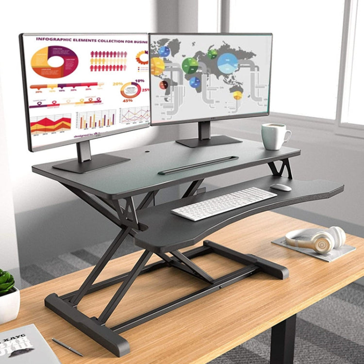 Foldable Standing and Liftable Computer Desk Workbench