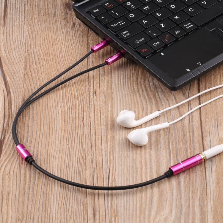 3.5mm Female to 2 x 3.5mm Male Adapter Cable