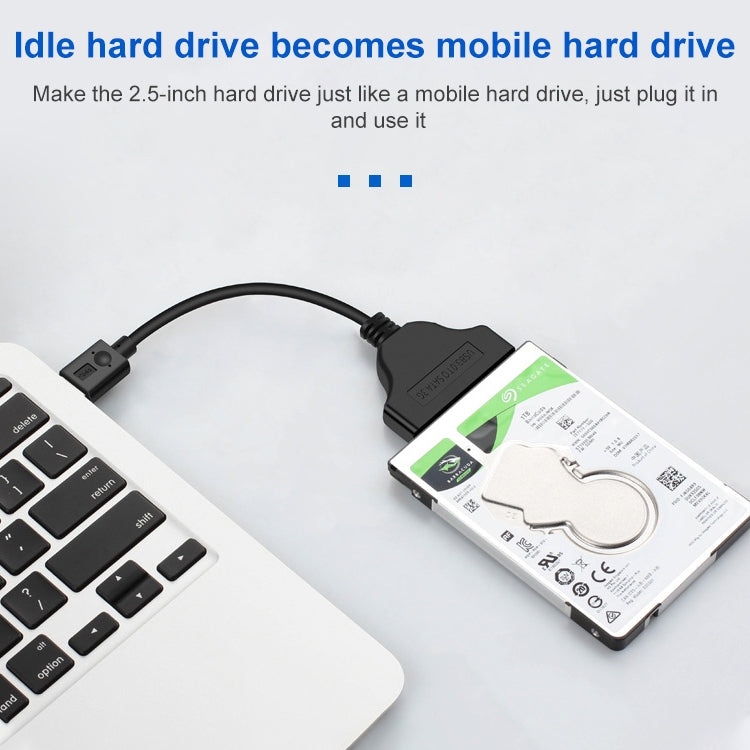USB Type-C / USB-C to SATA 2 7+15 Easy Drive Cable, Length: 20cm