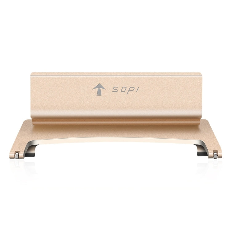 SOPI SN-002 Aluminum Desktop Vertical Stand for Laptop, Suitable for Mac Air, Mac Pro and Other 11-15 inch Laptops of Width Between 0~45mm