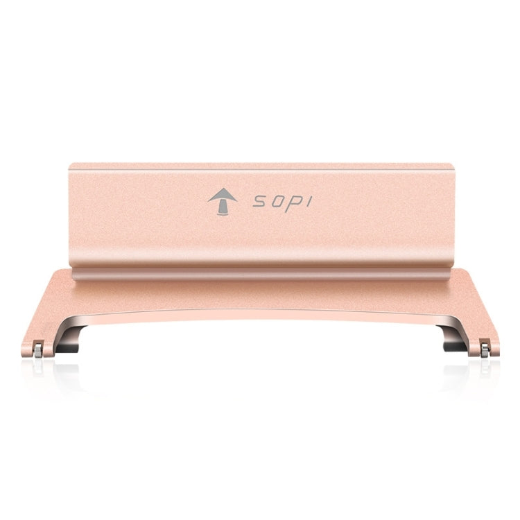 SOPI SN-002 Aluminum Desktop Vertical Stand for Laptop, Suitable for Mac Air, Mac Pro and Other 11-15 inch Laptops of Width Between 0~45mm