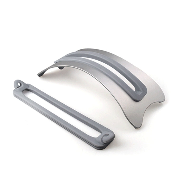 SOPI SN-001 Arc Style Aluminum Desktop Vertical Stand for Laptop, Suitable for Mac Air, Mac Pro and Other Laptops of Width Between 0~18mm (Silver)