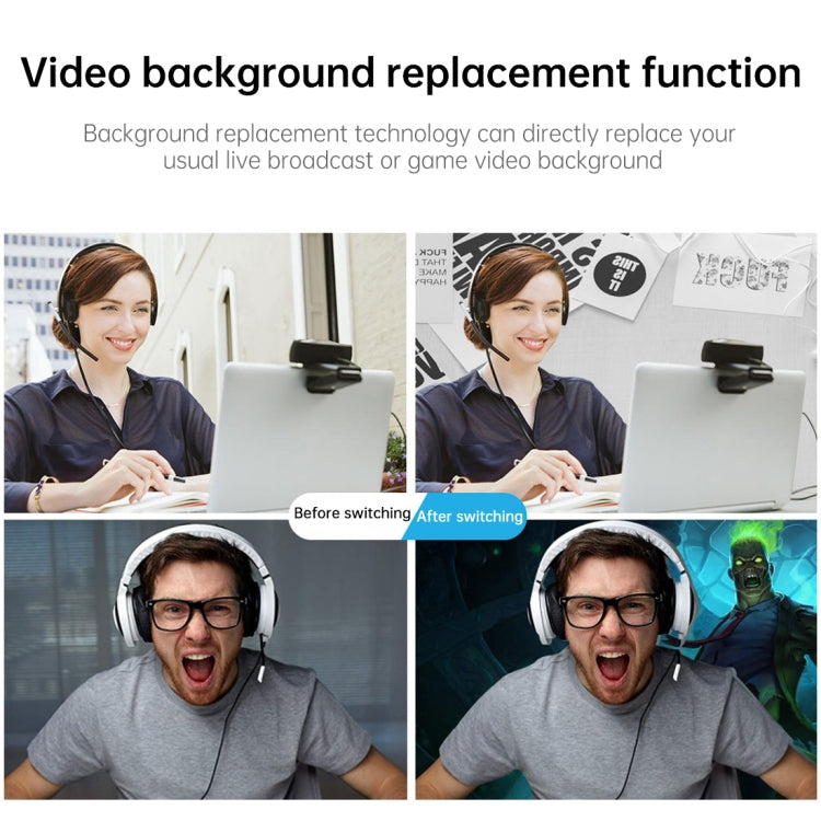 HD USB Stream Camera Webcam with Microphone