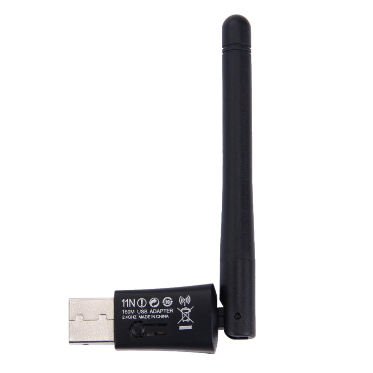 WU103 USB 2.0 150Mbps 2.4GHz WiFi Wireless Adapter + Antenna, IEEE 802.11b / 802.11g / 802.11n, 64/128Bit WEP, WAP, WAP2