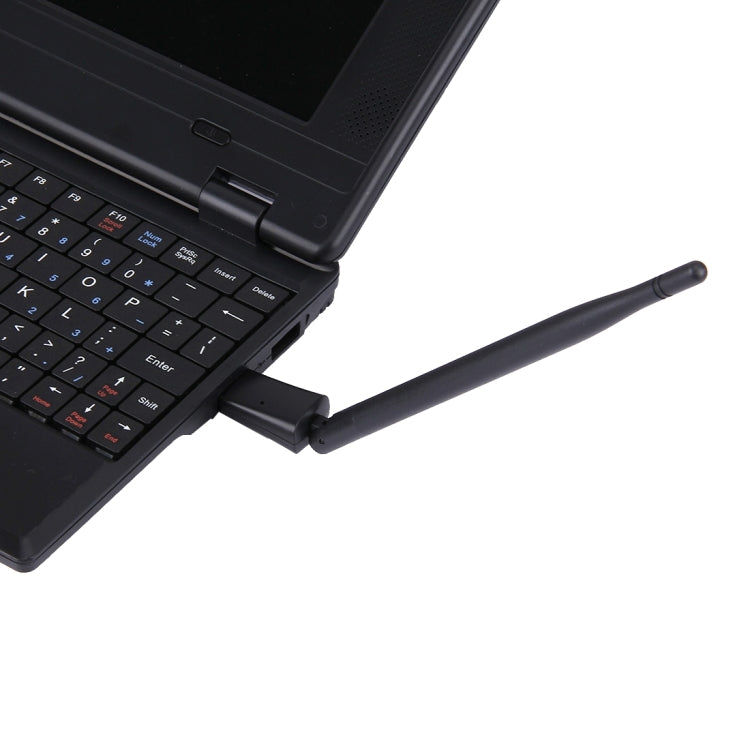 SM-N150M1-W2 USB 2.0 150Mbps 2.4GHz WiFi Wireless Adapter + 5DBi Antenna, IEEE 802.11b / 802.11g / 802.11n, 64/128Bit WEP, WAP, WAP2